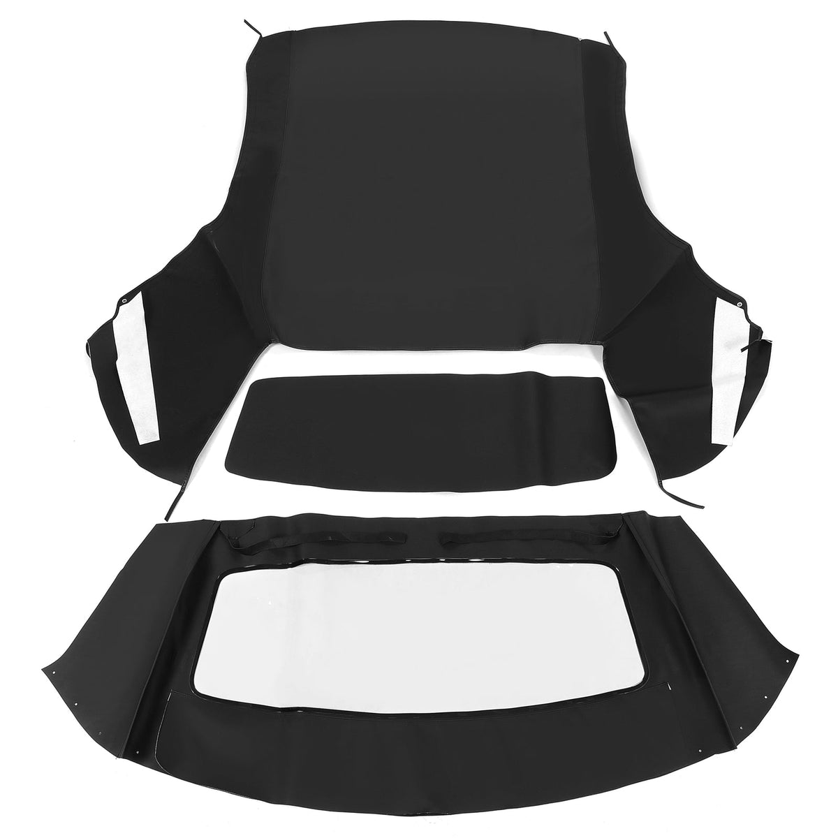 For Ford mustang 2-Door 1994-2004 Convertible Soft top W/window Black Sailcloth