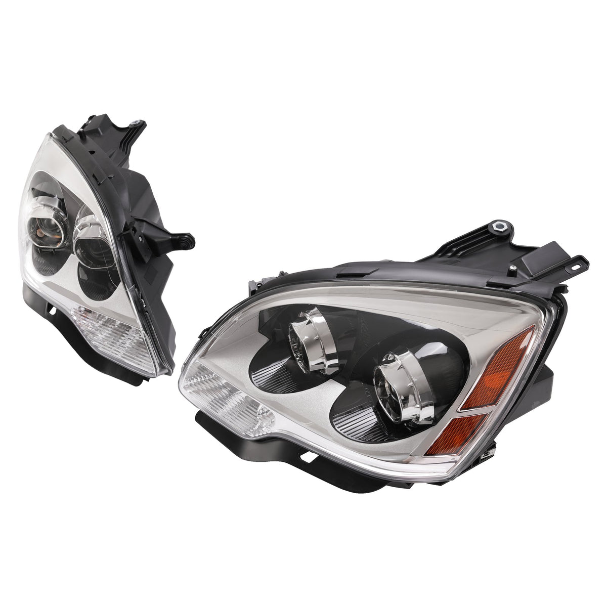 For GMC Acadia 2007-2012 Projector Headlights Headlamps W/bulbs Left+Right Clear