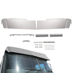 11" Stainless Steel Drop Sunvisor Flat Windshield Fit Mack CH CX Granite Vision