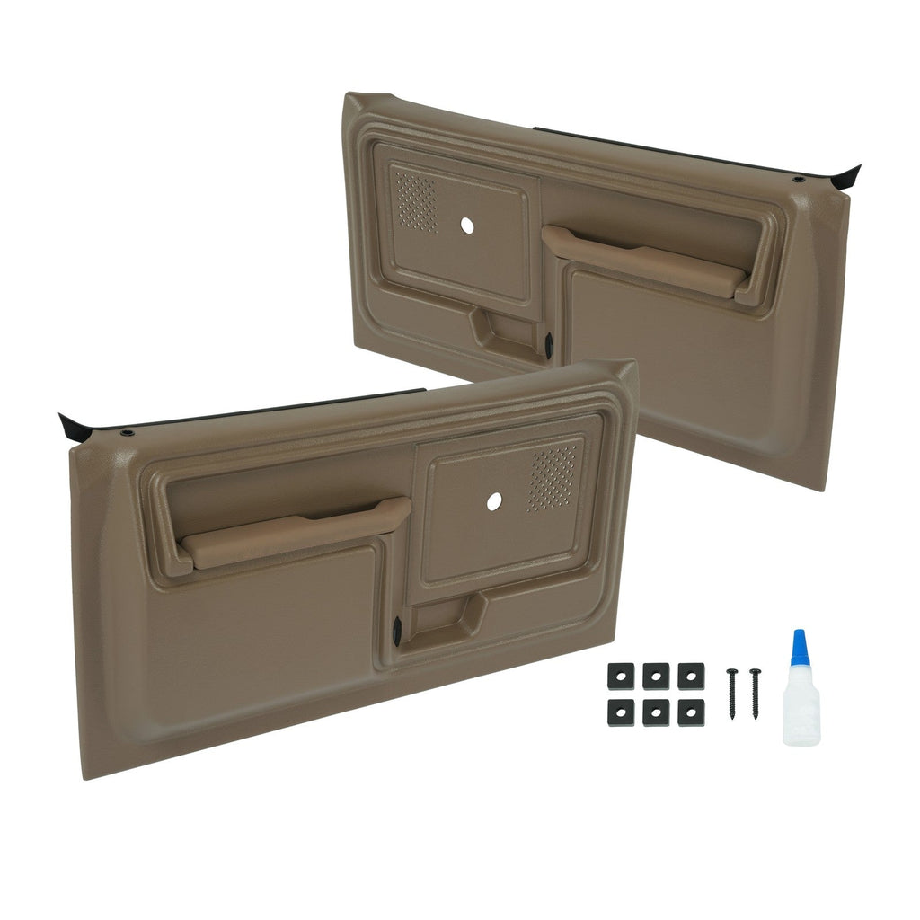 New Pair Inner Door Panels Replacement For 80-86 Ford Truck & 80-86 Ford Bronco