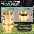 PK1400 Self-Draining Vacuum Breaker 3/4" Hose Thread, 59ABP & 59BFP Spare Head