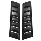 Universal Car Parts Hood Louver Vent Scoop Panel Set Hood Cooling Kit Black