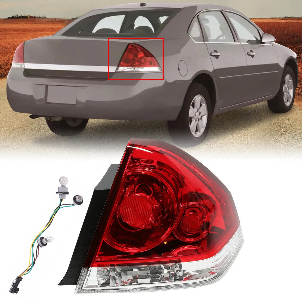 Tail Light Taillamp Passenger Right RH For 06-13 Chevy Chevrolet Impala 14-16