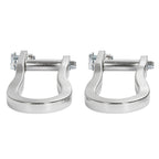 2Pcs Chrome Tow Hooks #84072462 For Chevrolet GMC Silverado Sierra 1500 2007-19