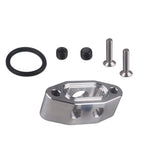 FOR LS TWIN TURBO DUAL 90 degree 1/8" NPT OIL FEED LINE ADAPTER PLATE LS1