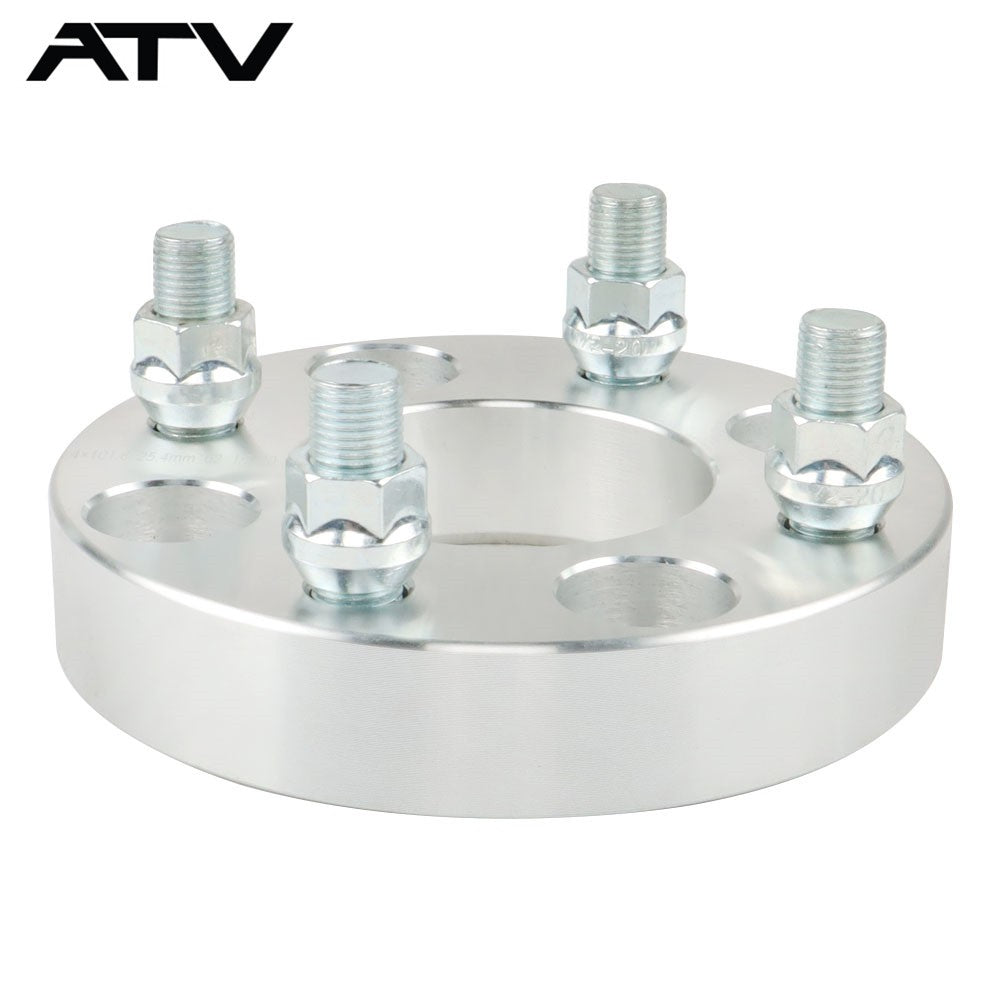 4PCS 1" Wheel Spacers 4x4 4x101.6 1/2"x20 For Golf Carts For EZGO Club Cars