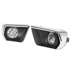 For Chevrolet Colorado 2021-2022 Clear Fog Lights w/ Chrome Bezel Wires Switch