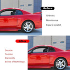 For 1999-2004 Ford Mustang ABS Black Side Window Louvers Scoop Cover Vent 2Pcs