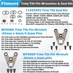 115225FS Seal Kit for Yamaha, Trim/Tilt Pin Wrench MT0006 & MT0009 (Set of 3)