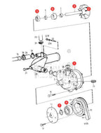 Circulation Pump Repair Kit Replaces 876794 Volvo Penta AD41 AQAD40 AQAD41 D41