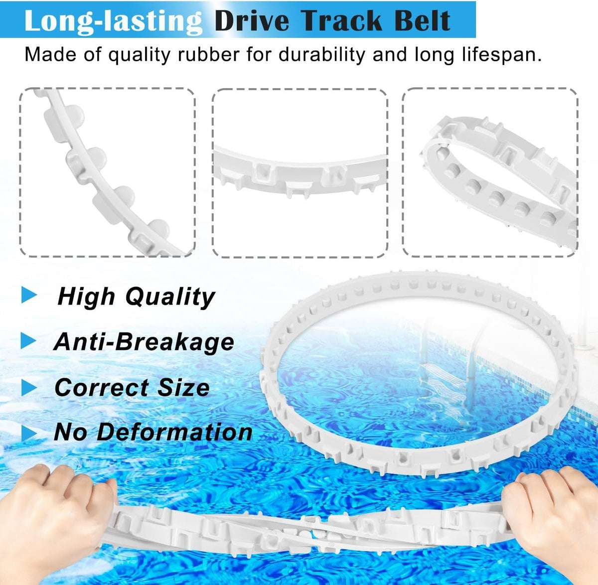 RCX97501GR Drive Track Belt Replace for Hayward SharkVac XL Robotic Pool Cleaner