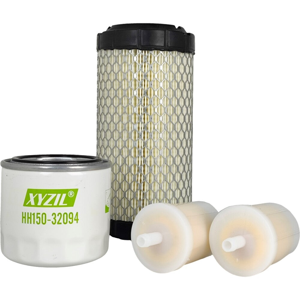 Engine Oil Fuel Air Filter Kit for Kubota ZD28 BX2200 BX2660 Tractor