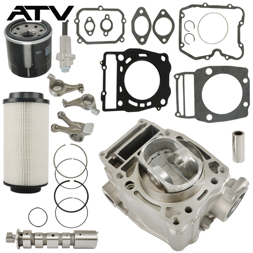 For Polaris Ranger 500 Cylinder Piston Camshaft Rocker Arm Top End Kit 1999-2012