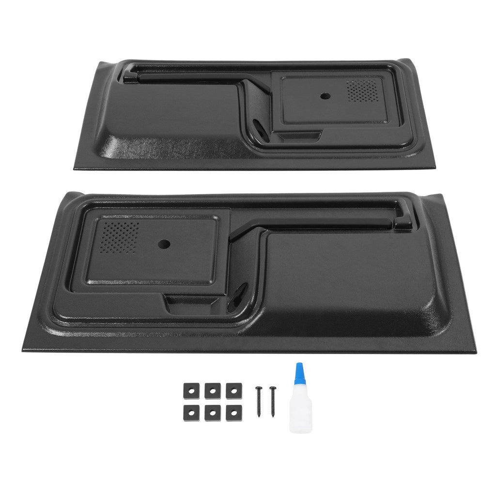 Black Inner Door Panels Replacement For 80-86 Ford Truck & 80-86 Ford Bronco New