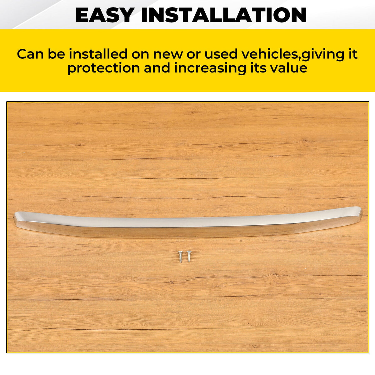 Chrome Upper Grille Hood Molding Trim For GMC Sierra 2500HD 3500HD 2011-2014