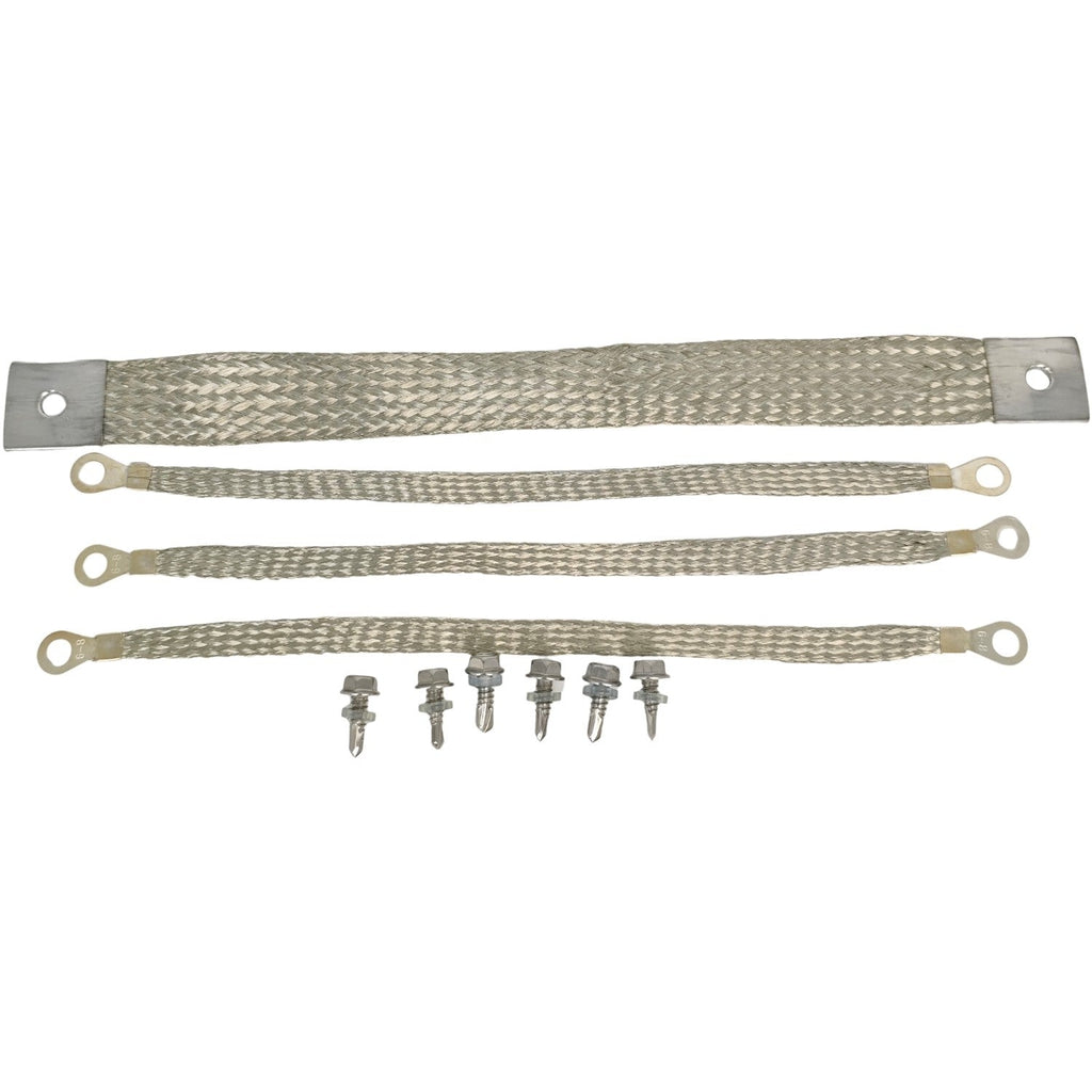 40140 Engine Ground Strap Kit for Most Car Starter Chassis Body 14" 1/0 AWG 11"