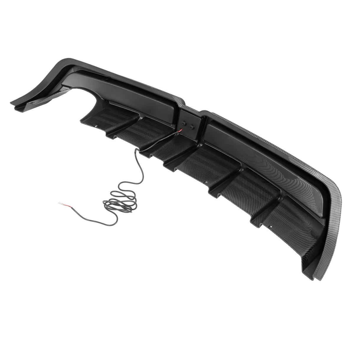 Rear Bumper Diffuser Lip Mu-gen RR Carbon Fiber Style Fits 06-11 Honda Civic 4dr