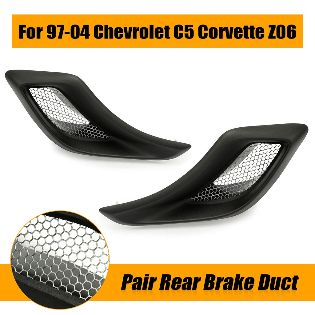 For C5 Corvette Z06 ZO6 1997-2004 LH & RH Rear Lower Brake Duct Scoop Vent Kit