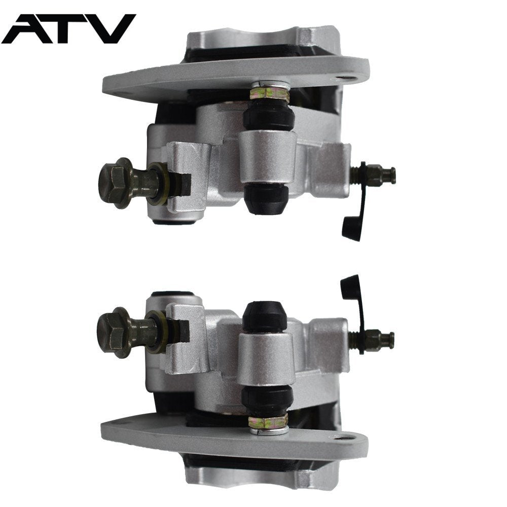 Front Brake Calipers & Pads for Yamaha ATV Big Bear 400 YFM400 YFM400F 2000-2012