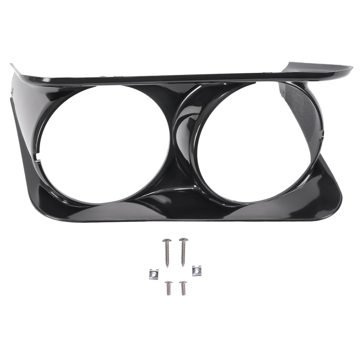 Black Headlight Bezel Trim Passenger Side RH For Chevrolet C3 Corvette 1968-1982