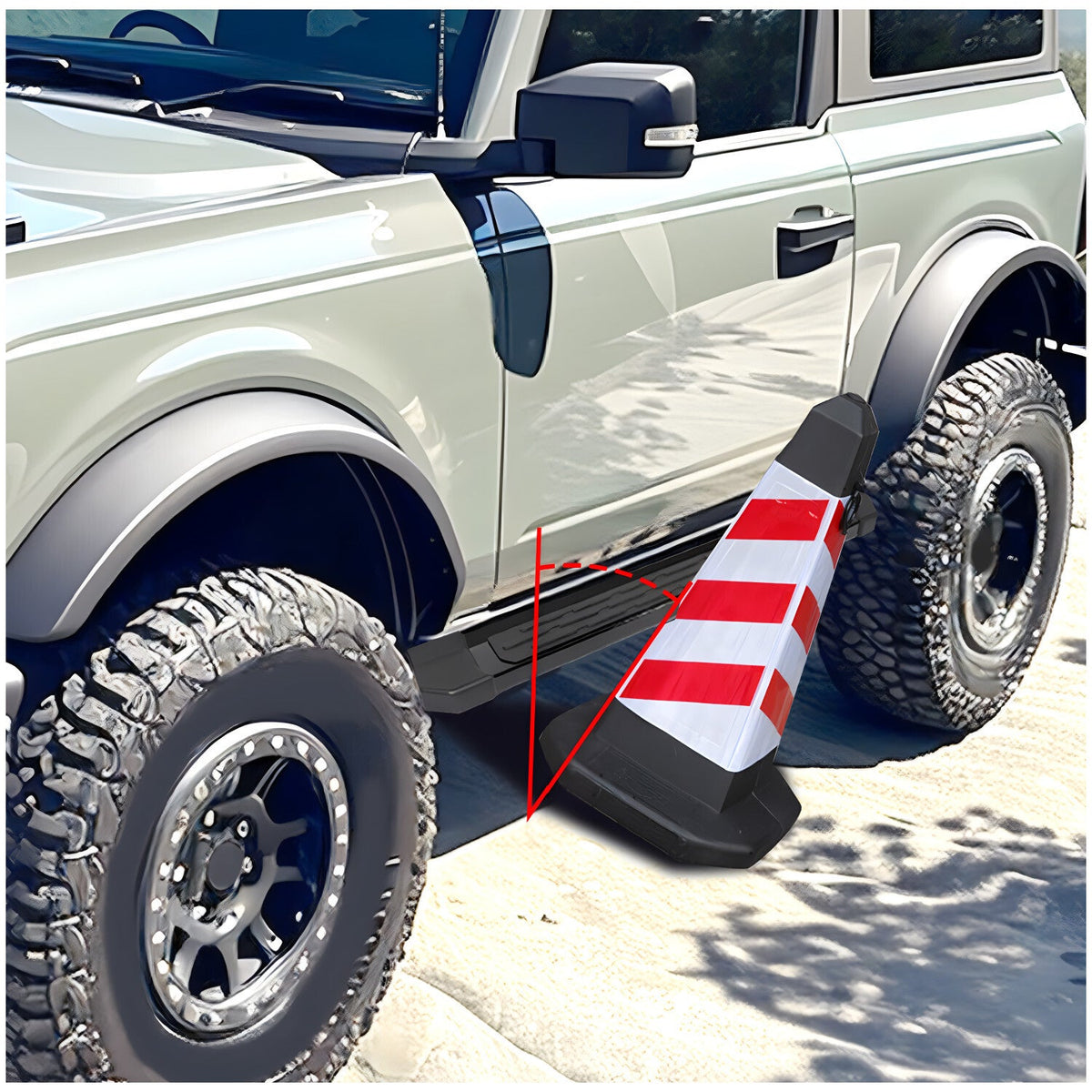 Running Boards Side Steps Pedal Nerf Bars Fit For Ford Bronco 2 Door 2021-2024