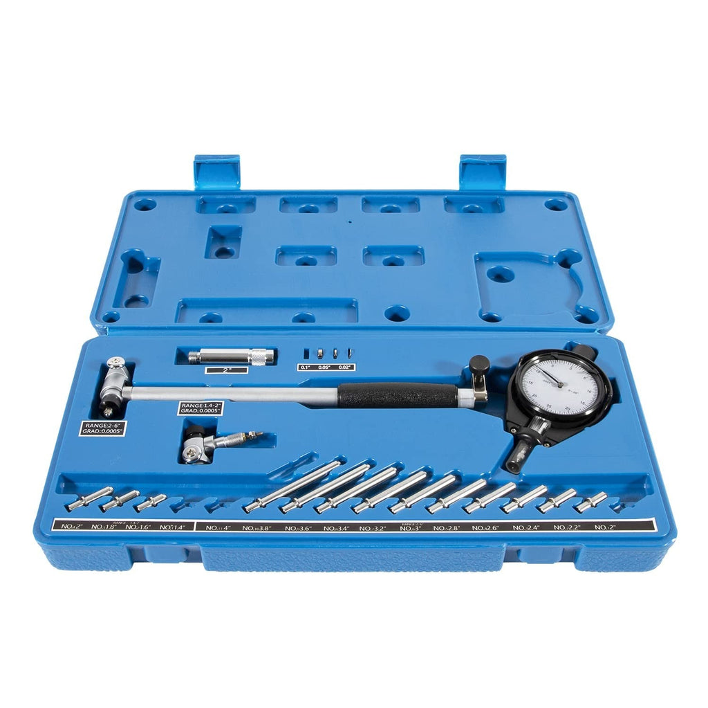 52-646-400-0 Cylinder Dial Indicator Bore Gauge Gage 1.4" To 6" Measuring Range
