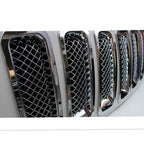 Black Front Mesh Grill Grille Insert Cover for Jeep Patriot 2011-2017  (7 PCS)