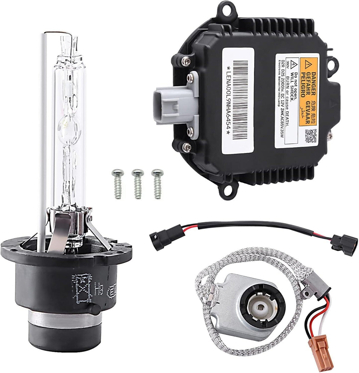 2 Set Xenon Ballast Igniter HID D2S Bulb Kit For 07-15 Infiniti G35 G37 Q40 Q50