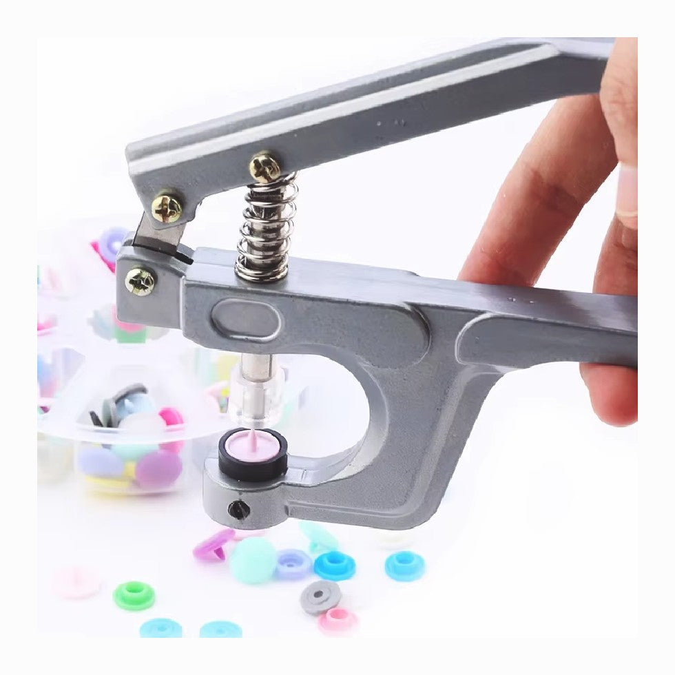 Snap Buttons with Snap Pliers T5 150 Plastic Snaps No-Sew Buttons Fastener