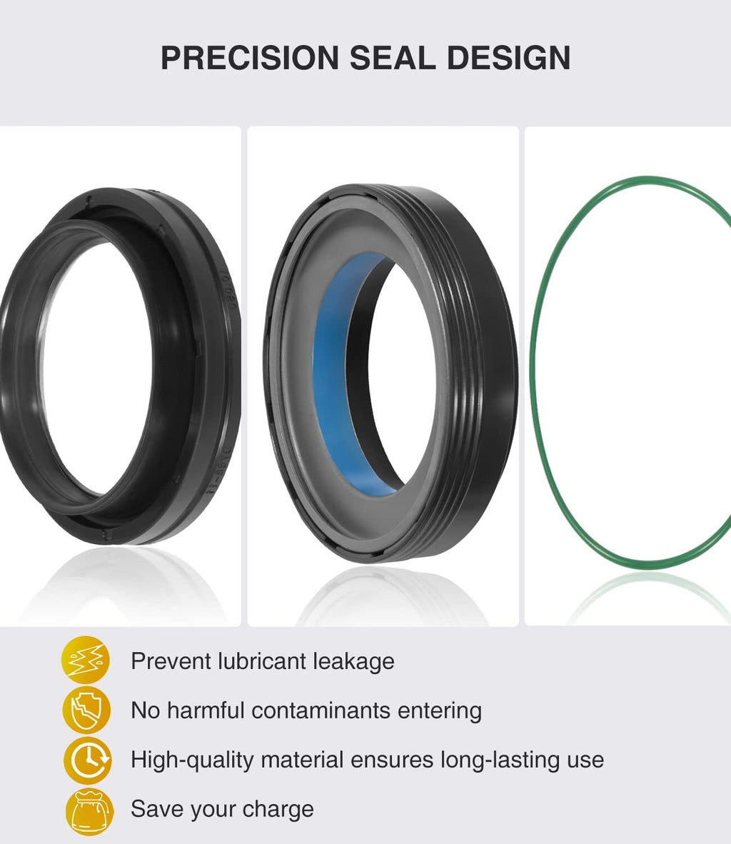 Front Axle Knuckle Tube Seal Kit & Thrust Washer Snap Ring for Ford F250 F350
