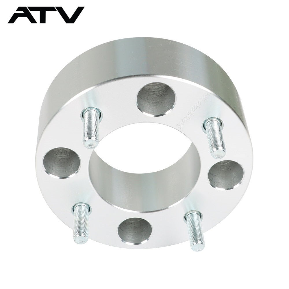 Wheel Spacers For Honda 4x110 2" 74mm Hub Bore M10x1.25 Studs 2Pcs Silver