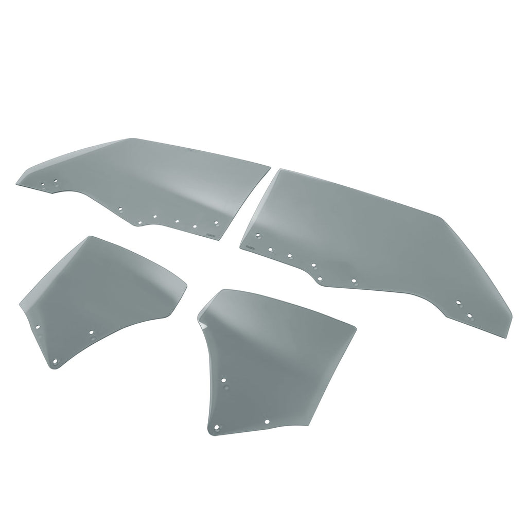 Fit Chevy Chevelle Malibu 2Door 1970-72 Quarter Side Door Window Glass Dark 4Pcs