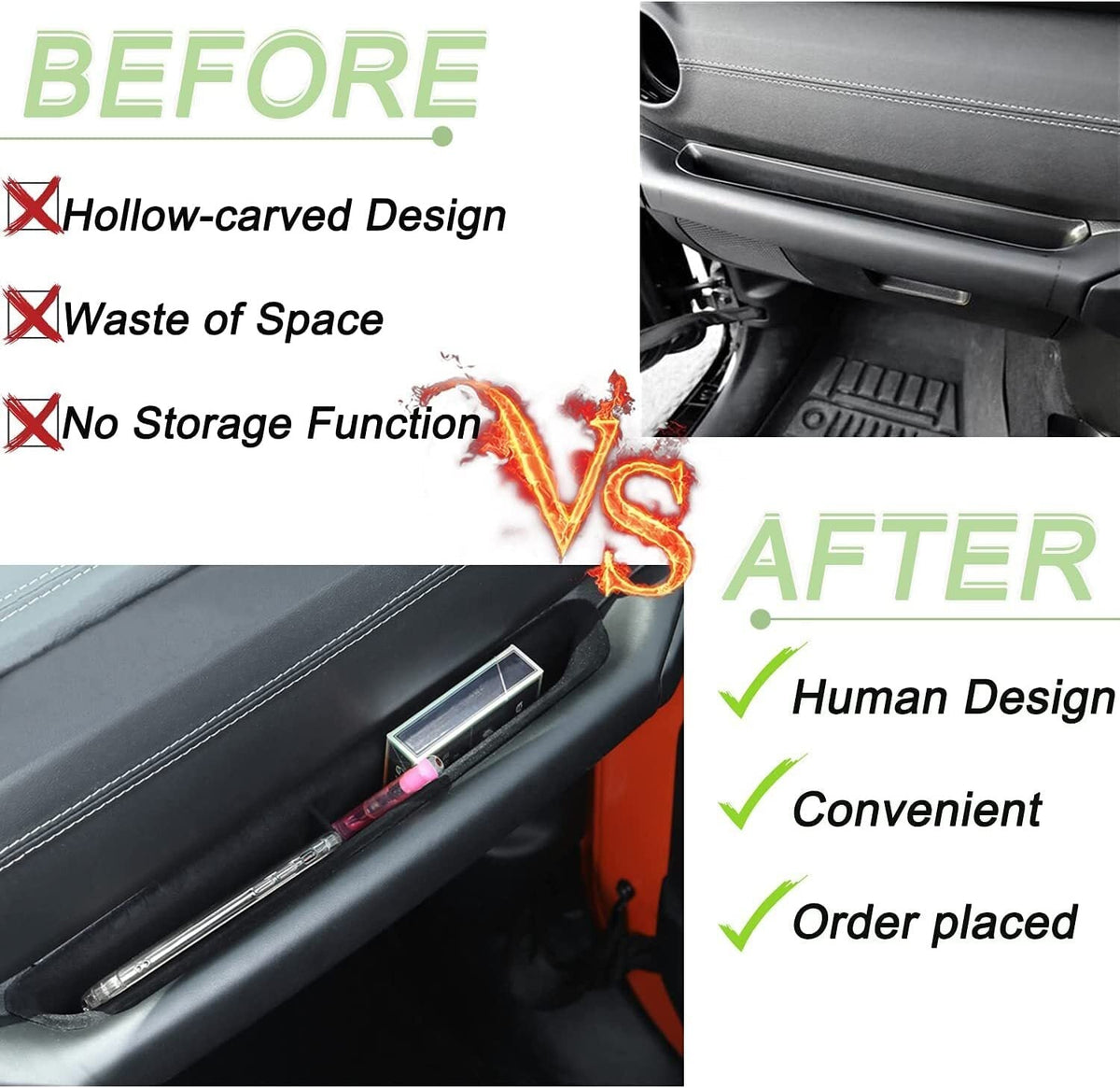Center Console Armrest Storage Box for 2018-2021 Jeep Wrangler JL Gladiator JT