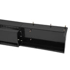 For Enclosed Utility Body 83" Rear Step Bumper Black Universal Screw-On