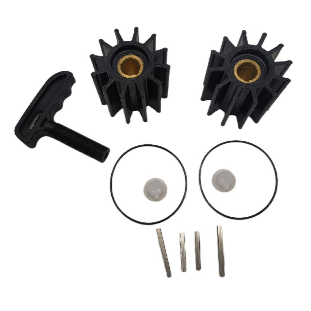 2pcs Impeller Kits w/ Puller Sherwood 17000K Cummins 3802444 Caterpillar 1W5664