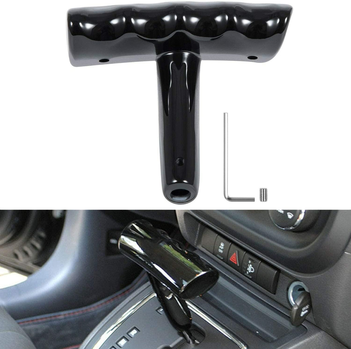 T-Handle Shift Knob Gear Stick Shifter fits for Jeep Wrangler Jeep Dodge Charger