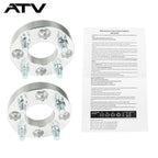 1" Wheel Spacers 4x4 4x101.6mm 1/2"x20 Studs For Golf Cart  GO Club Car ×2