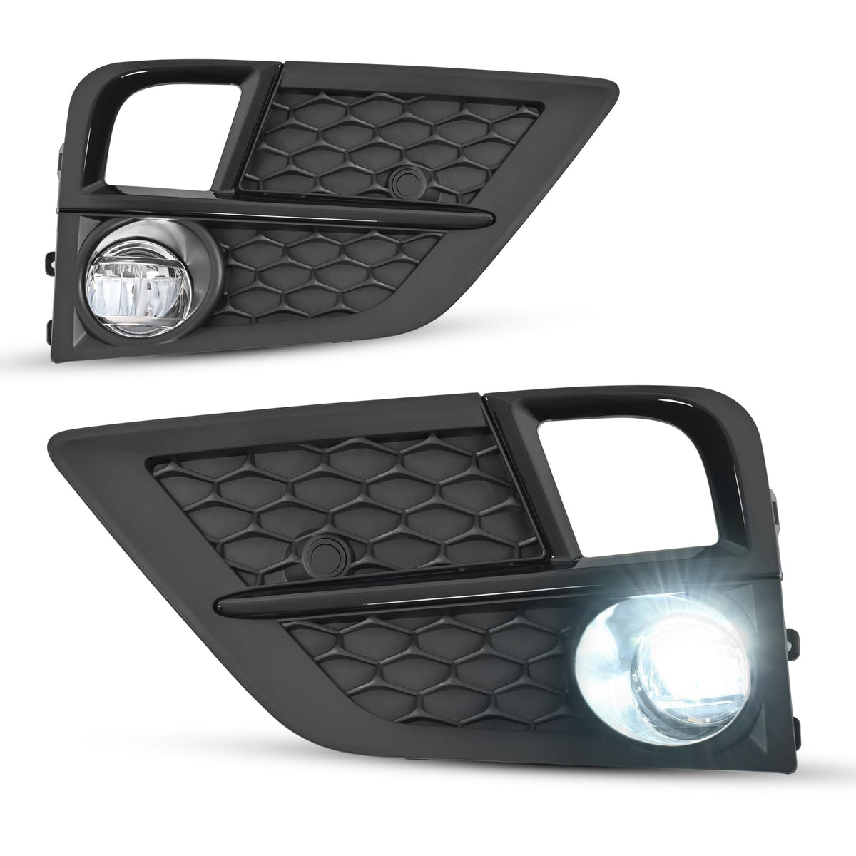 For 2018-2020 Honda Odyssey LED Fog Lights Front Bumper Driving Lamps W/Bezel