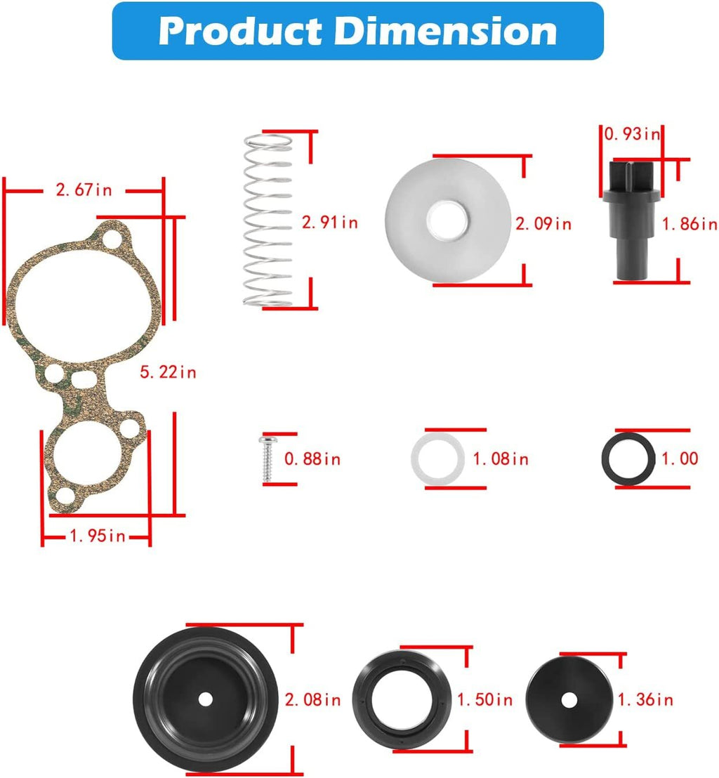 803062T1 Poppet Valve/Diaphr Kit Fit for Mercury 135-150-175-200hp 2.0L 2.5L V6