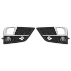 For Honda Odyssey 2018-2020 Bumper Fog Lights Lamps & Bezel Set W/Chrome Trim