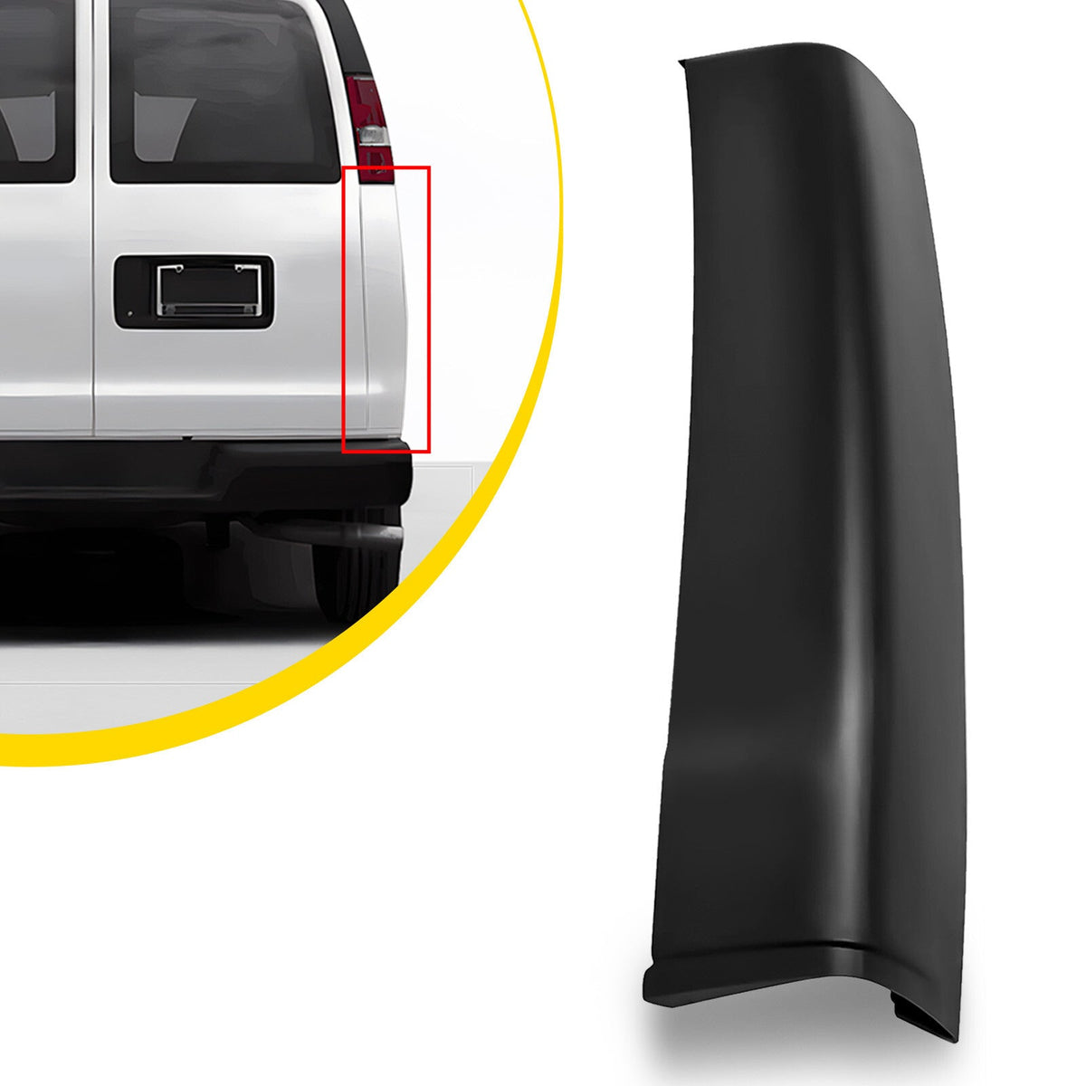 Quarter Panel Extension Rear Fender Passenger Right For Chevy Express Van 3500