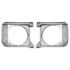 Gray Headlight Bezel Headlight Door Set For Toyota Pickup RWD 79-81 # 8161089105