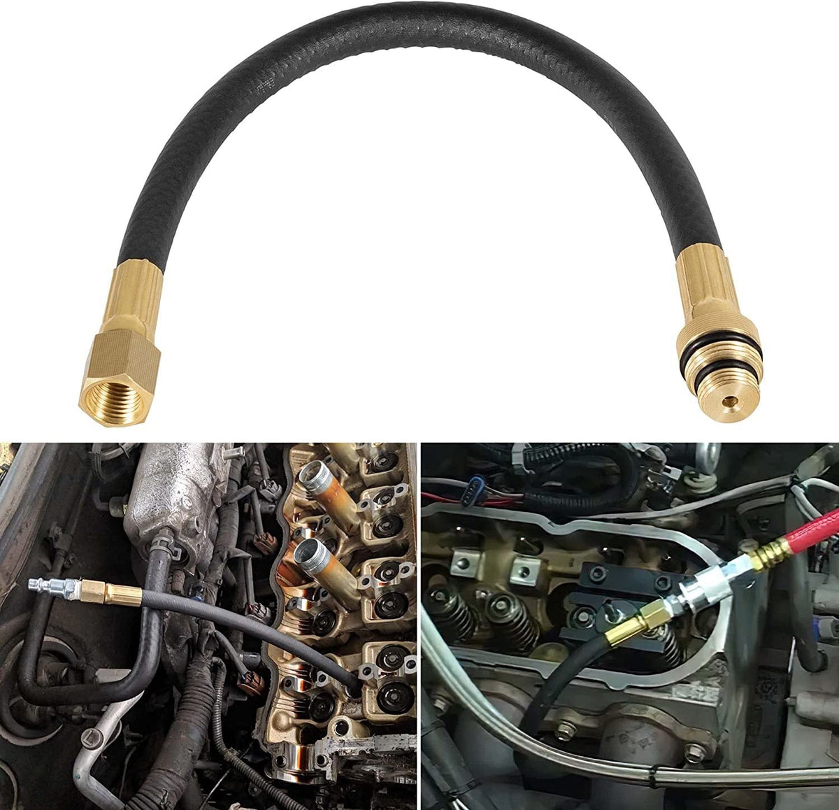 19700 Valve Holder Heavy-Duty 12" Flexible Hose for 14 and 18 Millimeter Threads