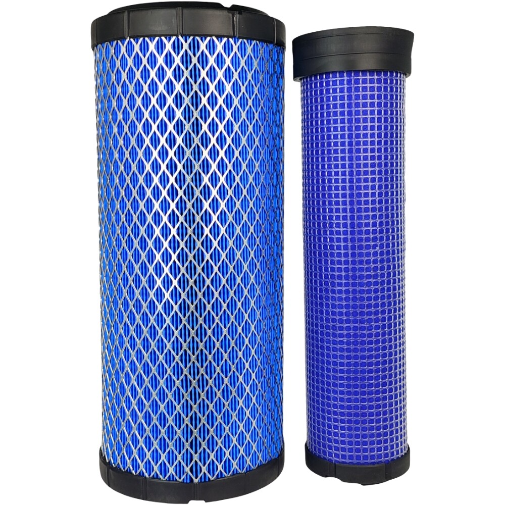 Outer Inner Air Filter Kit Fit Case Skid Steer Loader 435 445 445CT Air Cleaner
