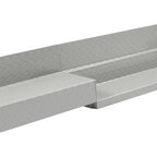 For Enclosed Utility Body 83" Rear Step Bumper Gray Universal Screw-On