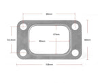 2-Pack Garrett T3 Turbo Manifold Gasket Stainless Precision PTE Borg Warner EFR