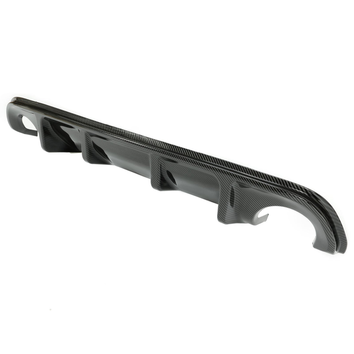 Rear Lip For 2014-2017 Infiniti Q50 Bumper Diffuser Wing Carbon Fiber Style