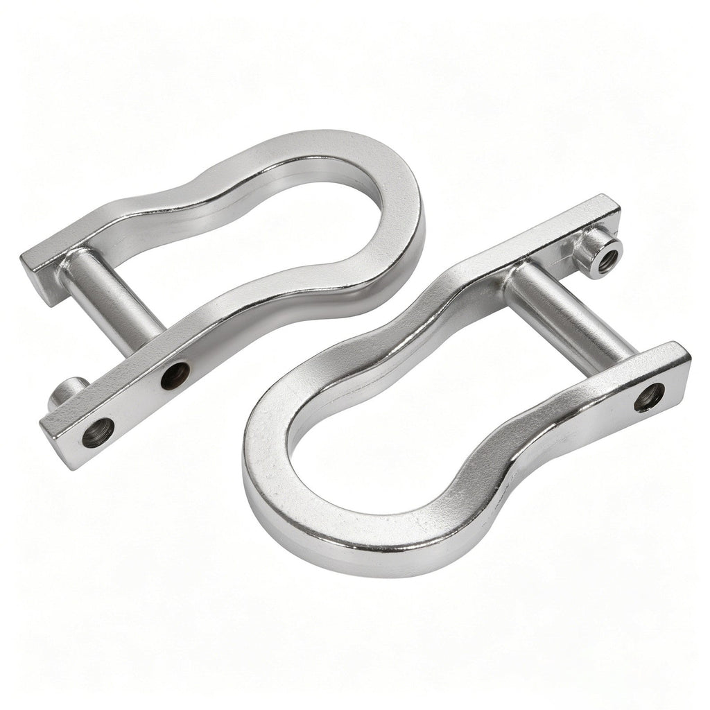 2Pcs Chrome Tow Hooks #84072462 For Chevrolet GMC Silverado Sierra 1500 2007-19