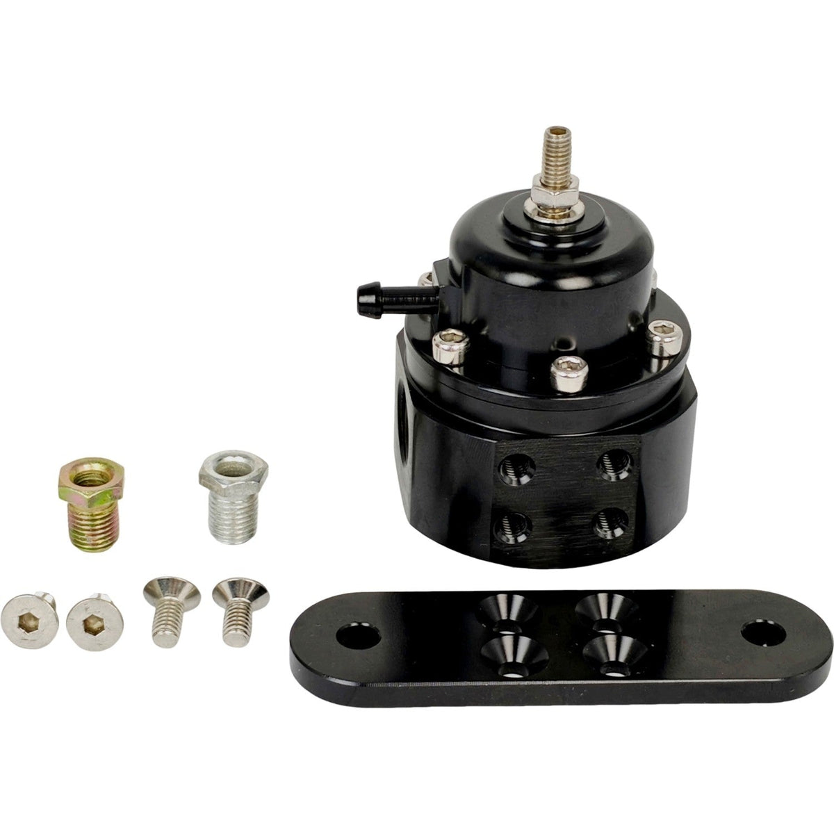 25-302BK High Volume Adjustable Fuel Pressure Regulator Kit for Holley 25302BK