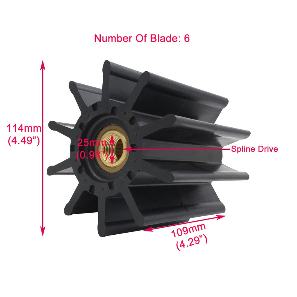 Caterpillar CAT 3412 C32 Marine Engine Water Pump Impeller 1539123